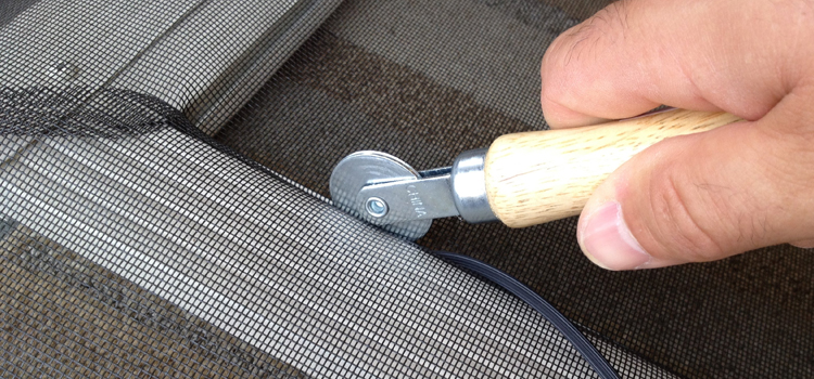 metal screen door repair in Woodside