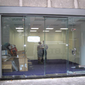 shop front door repair Woodside